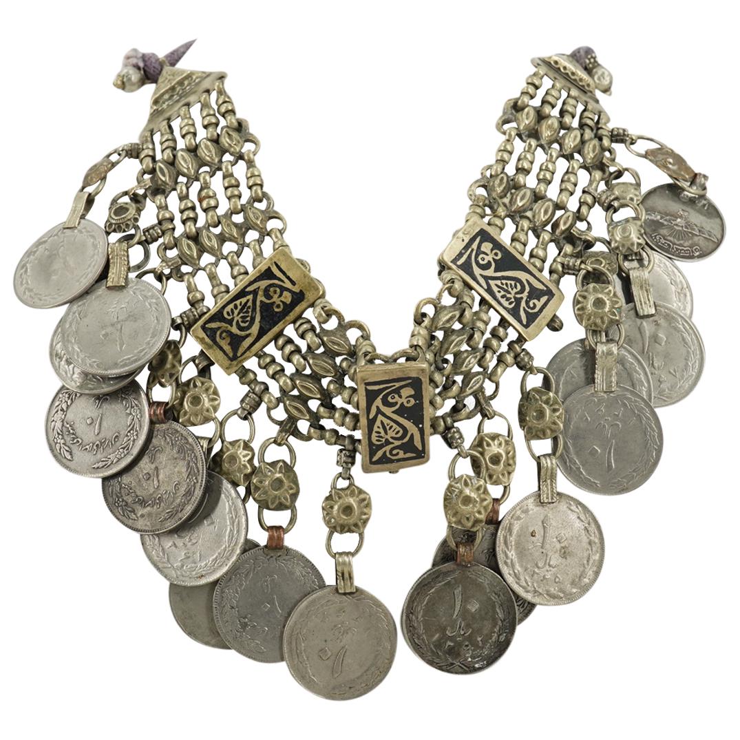 Antique Bedouin Silver Necklace (1 of 6)