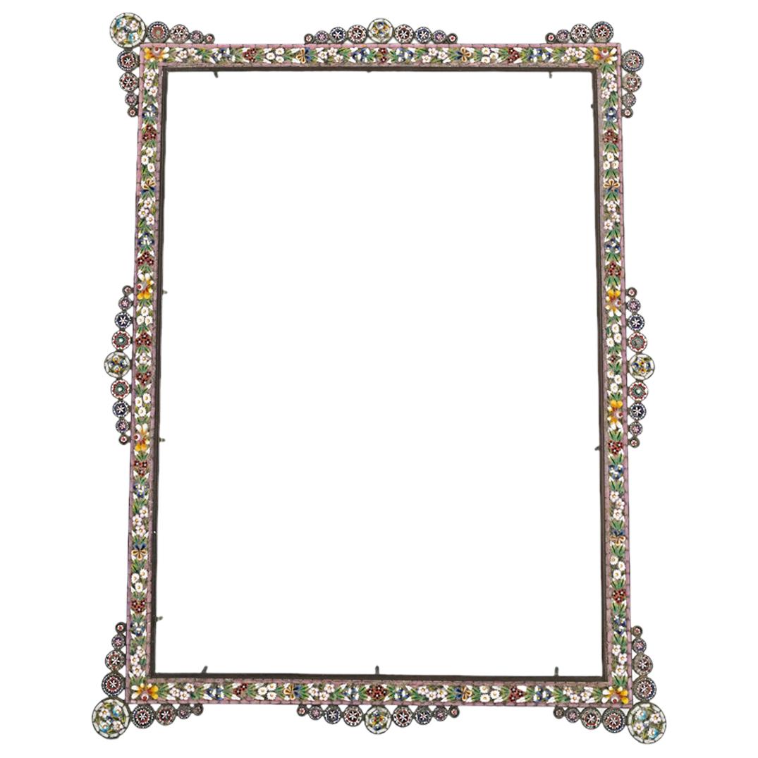 Antique Italian Micro Mosaic Picture Frame (1 of 5)