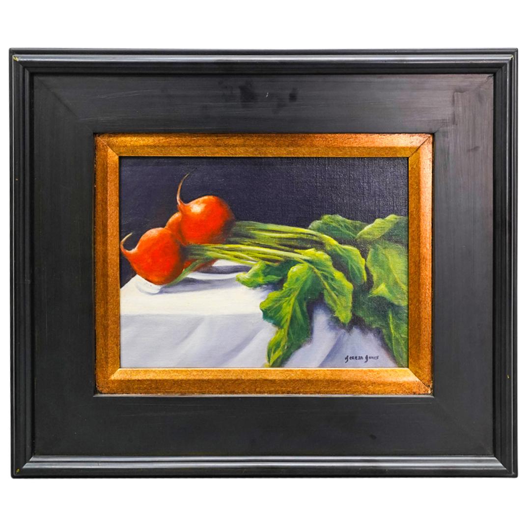 Teresa Jones (American) "Still Life with Beets" Oil Painting on Canvas Panel (1 of 7)