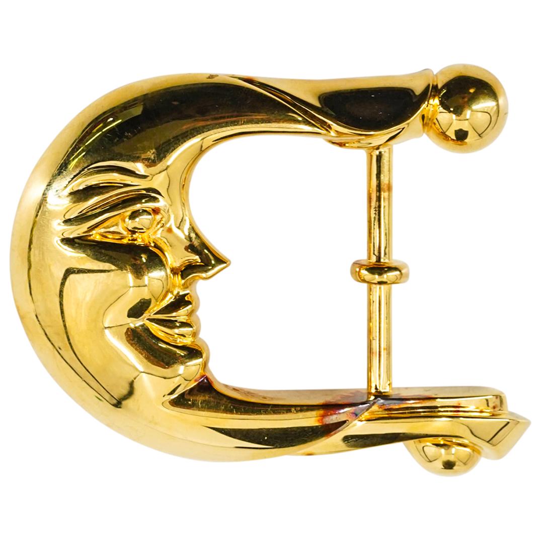 Barry Kieselstein-Cord Sterling Silver Gold Tone Moon Belt Buckle (1 of 4)