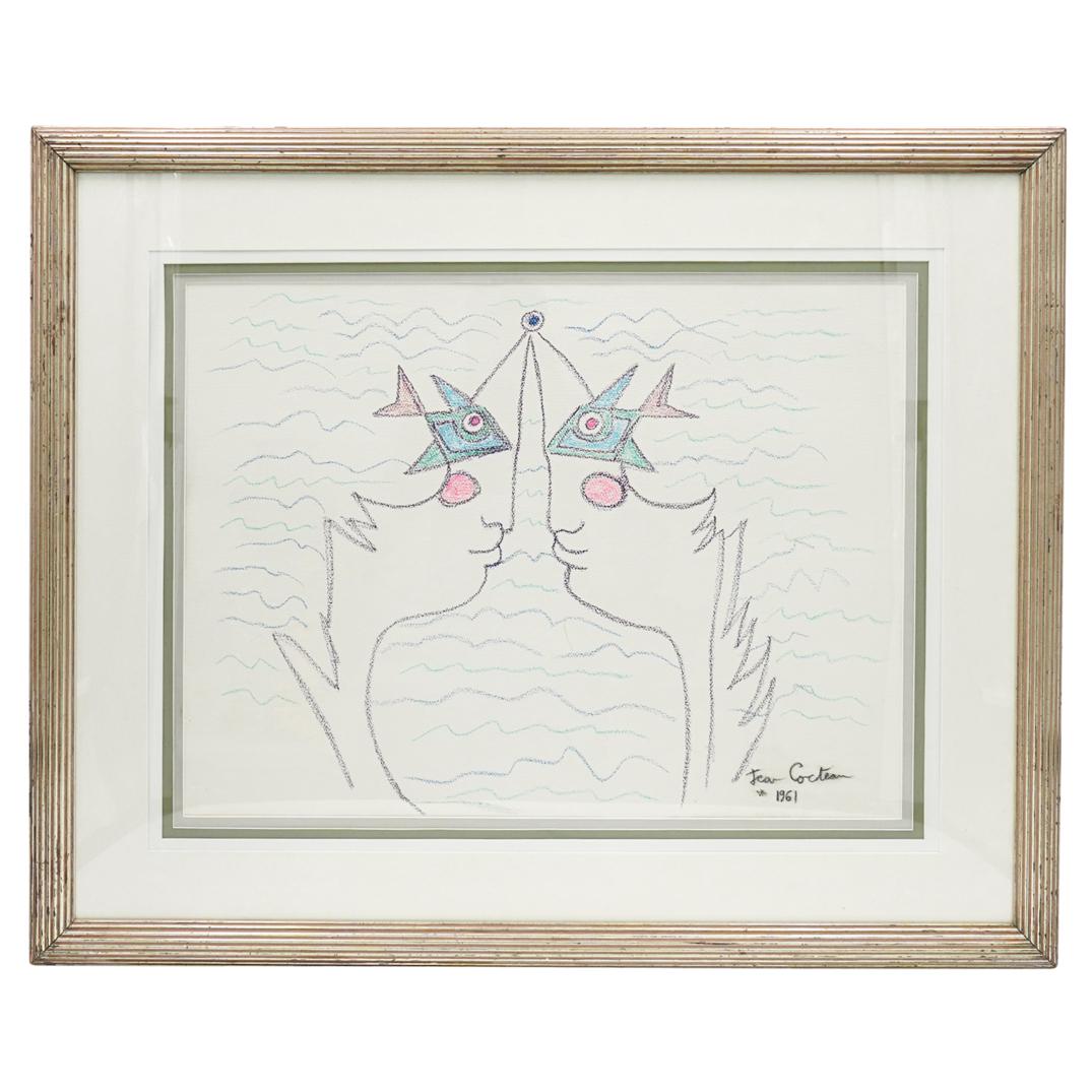 Jean Cocteau (1889-1963) Mixed Media On Paper (1 of 6)