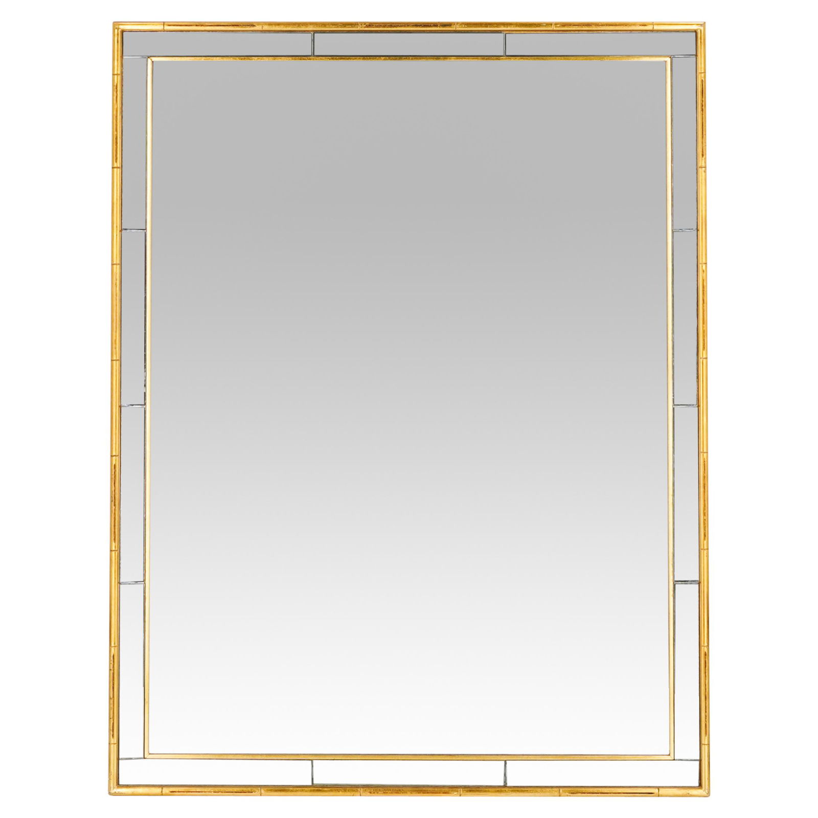 La Barge Hollywood Regency Wall Mirror With Gilt Brass (1 of 4)