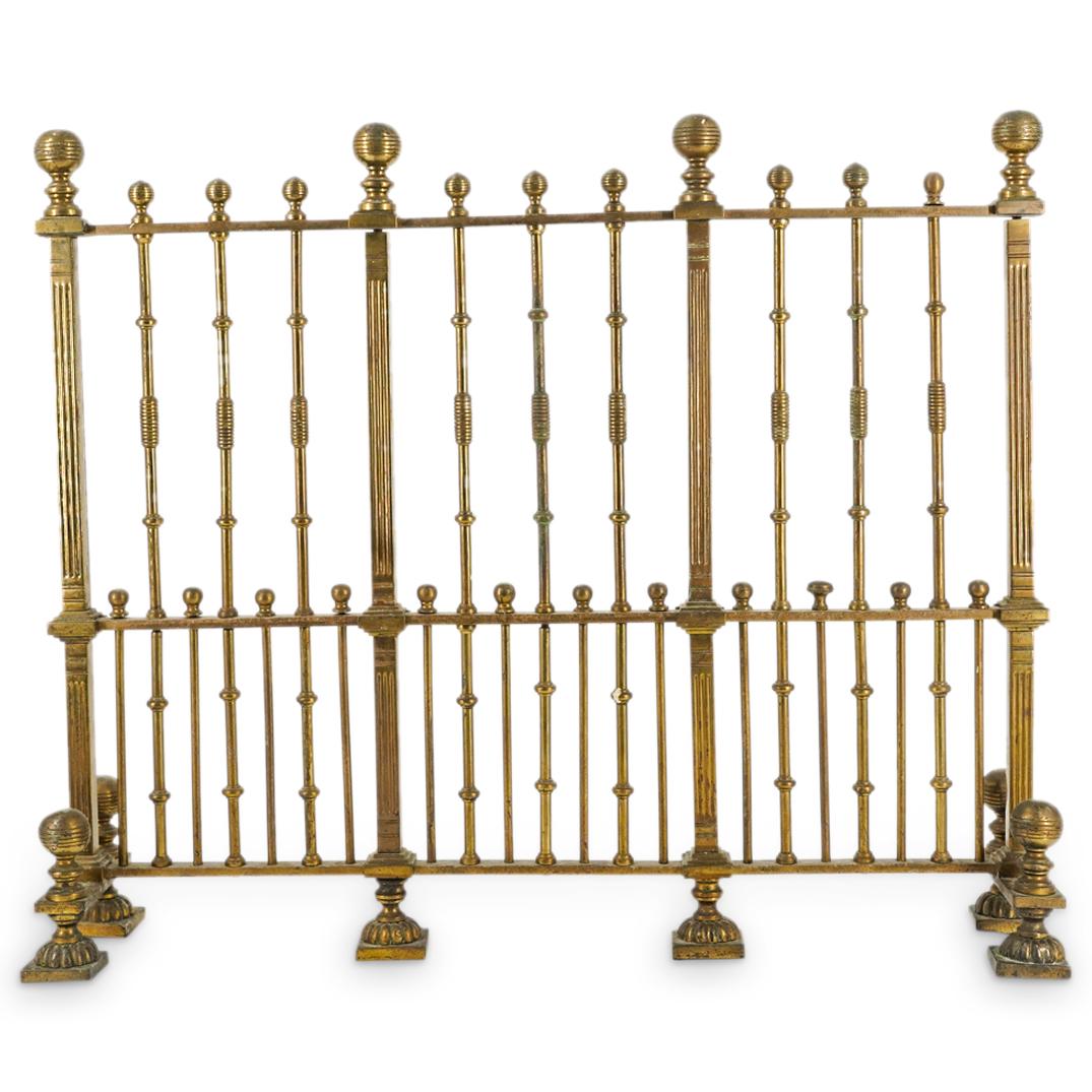 Antique Iron Fireplace Screen Auction