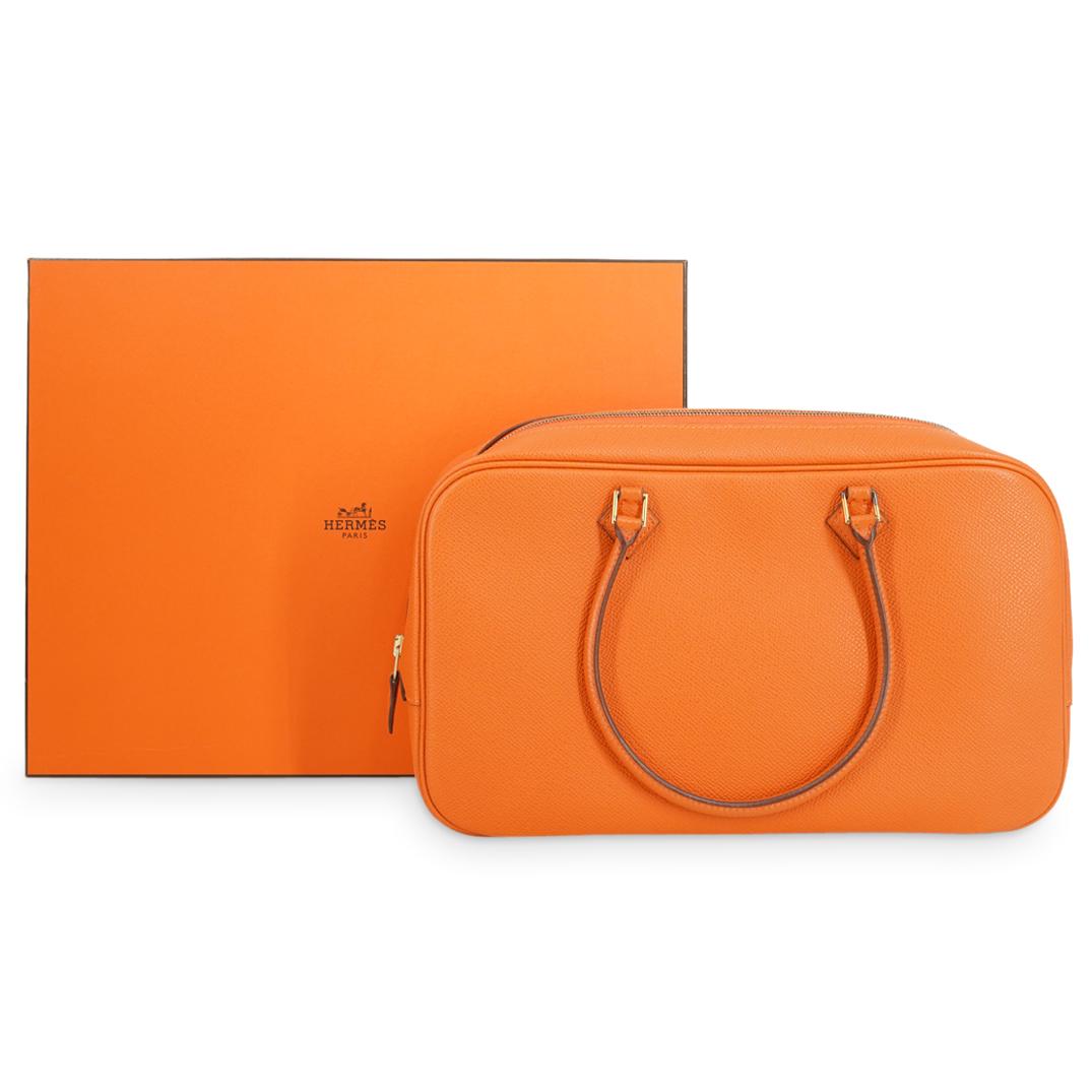 Hermes Orange Leather Handbag (1 of 6)