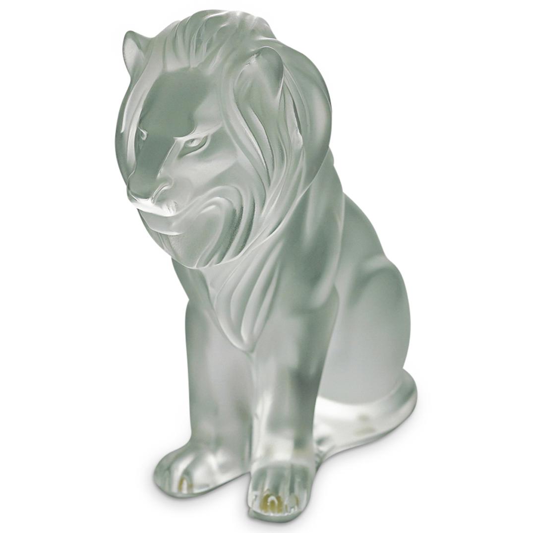 Lalique Crystal "Bamara" Lion Statue (1 of 6)