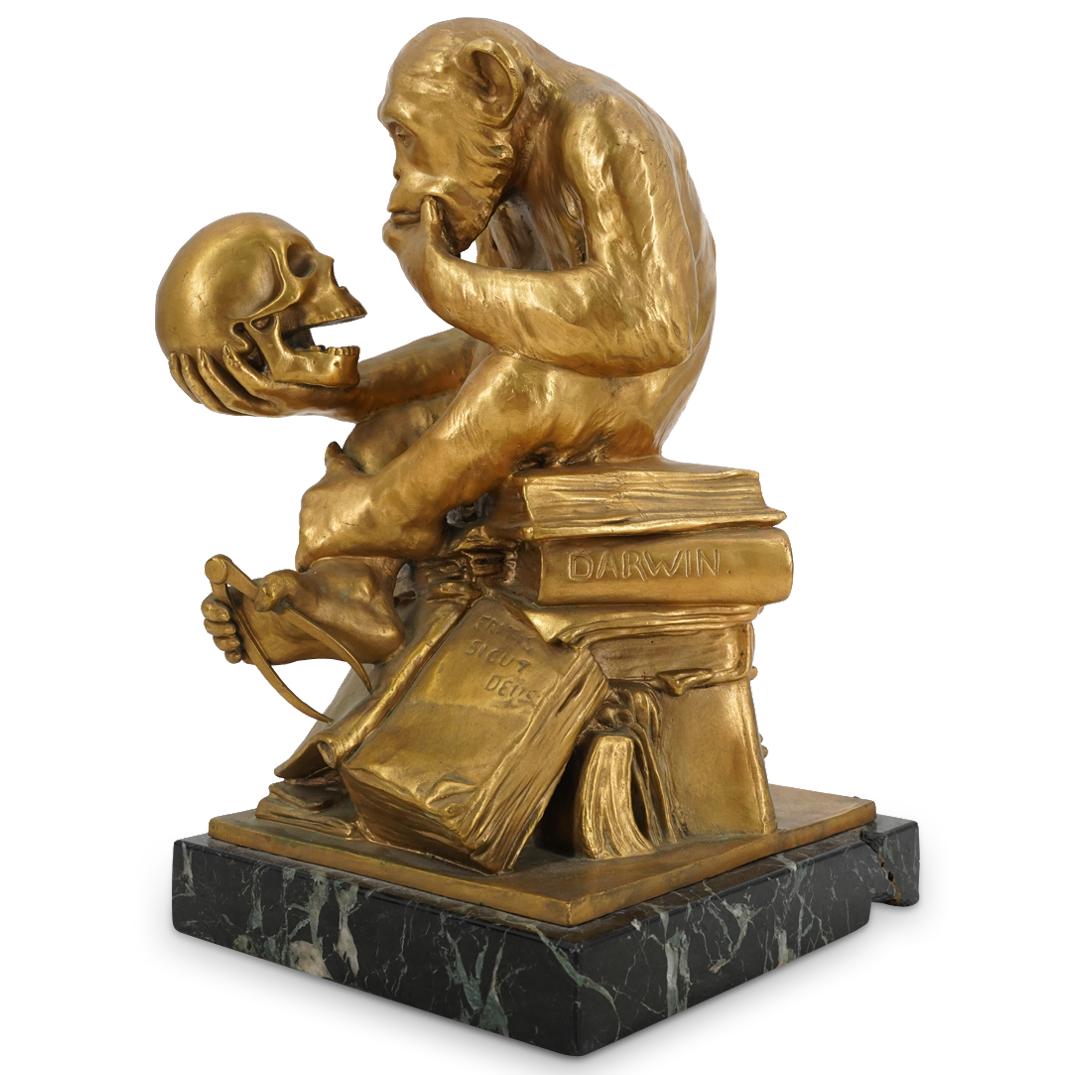 Hugo Wolfgang Rheinhold Figural Gilt Bronze Statue (1 of 8)