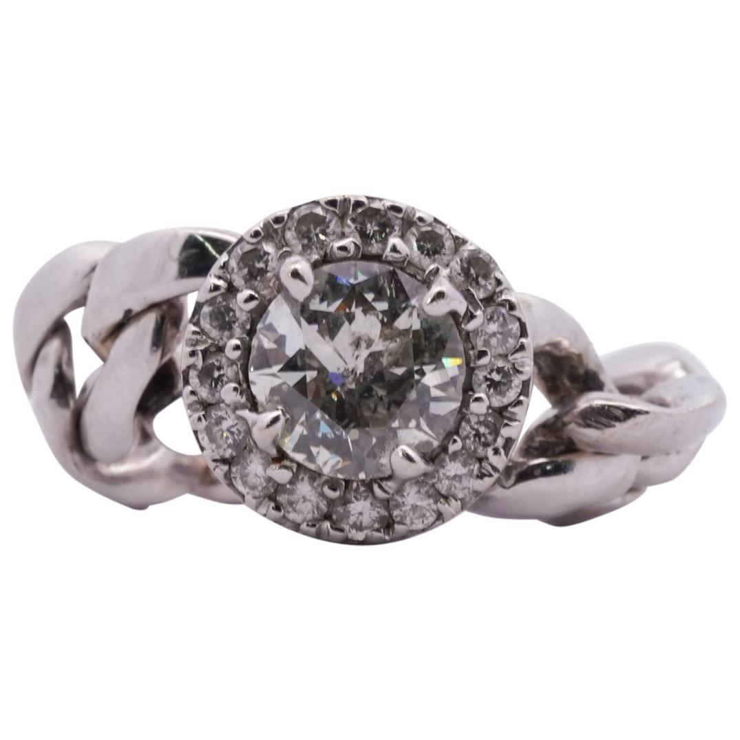 18k Gold and 1.25ct Diamond Chain Link Ring (1 of 4)