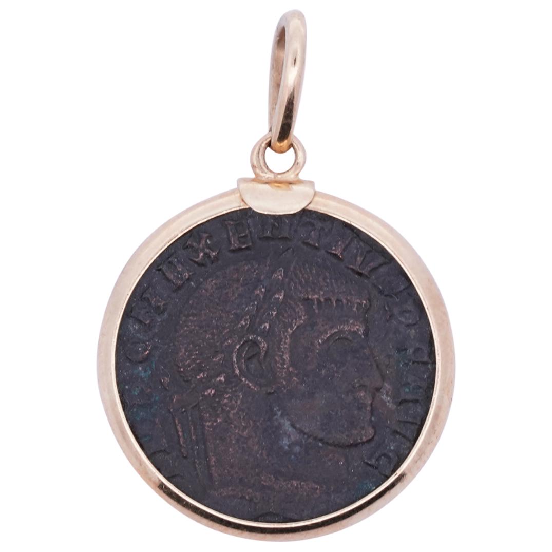 14k Gold and Ancient Coin Pendant (1 of 2)