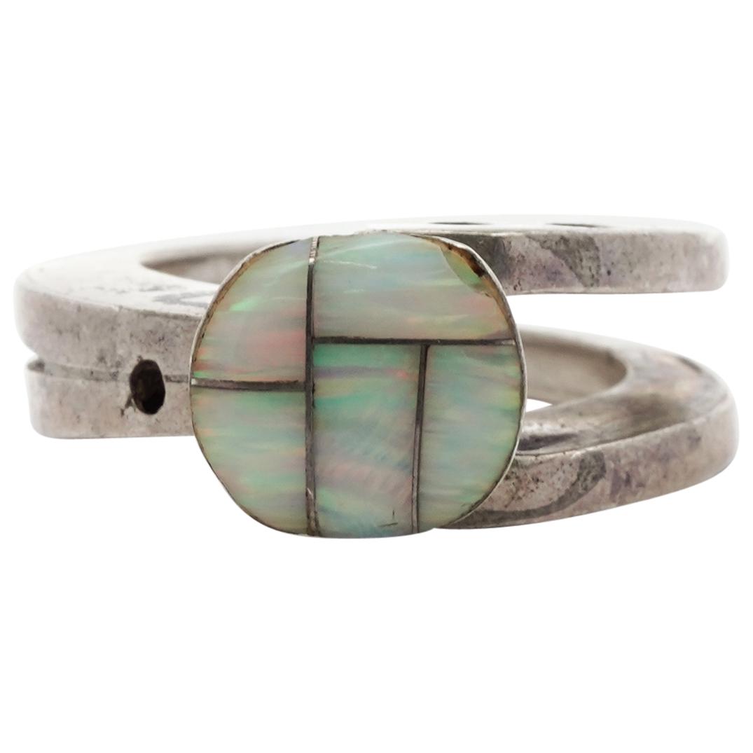 Vintage Sterling Silver and Opal Ring (1 of 5)