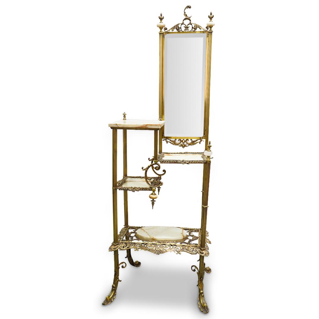 Antique French Gilt Bronze And Onyx Display Shelf (1 of 12)