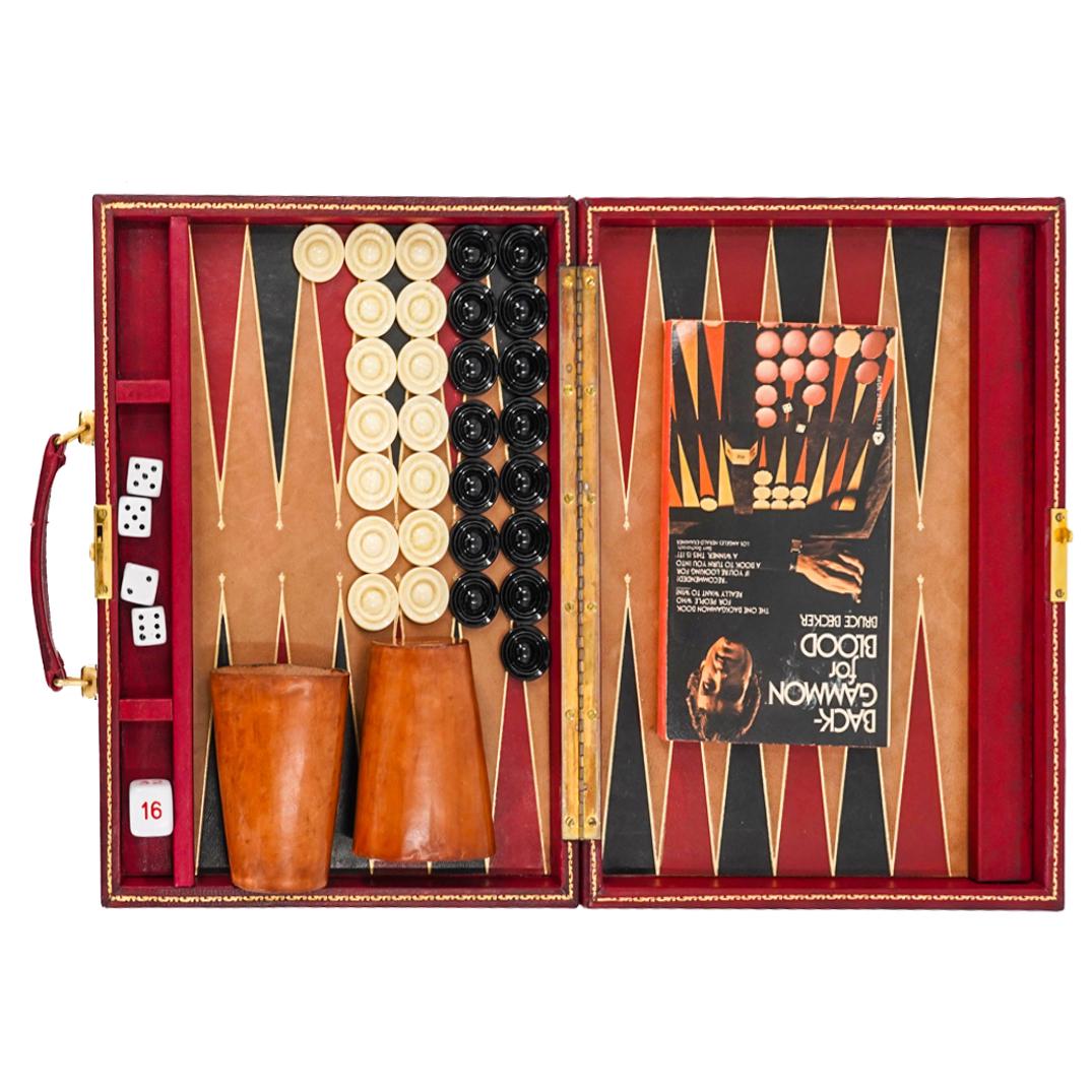 Vintage Italian Backgammon Set W/ Strategy Book (1 of 7)