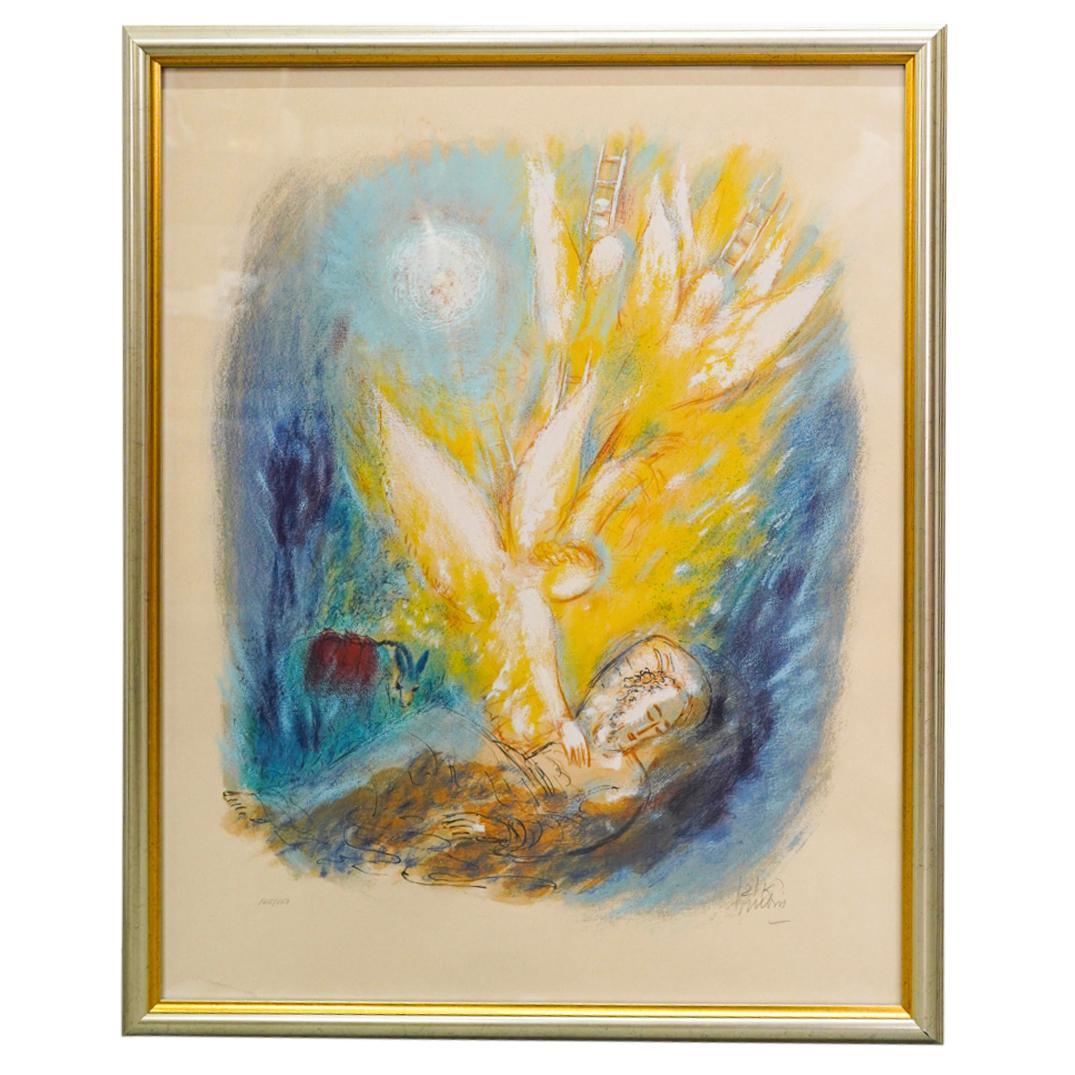 Reuvin Rubin (Romanian - Israeli, 1893-1974) Jacob's Ladder Limited Lithograph (1 of 8)