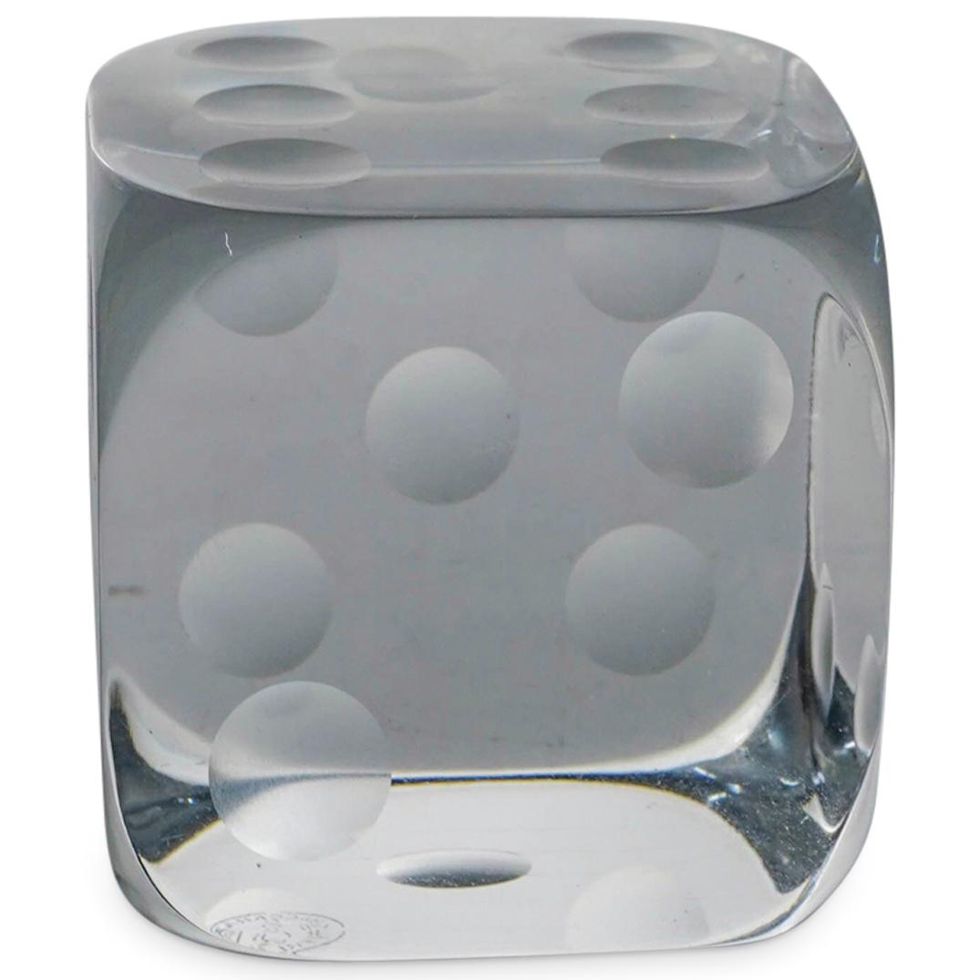Baccarat Crystal "Dice" Paperweight Figurine (1 of 4)