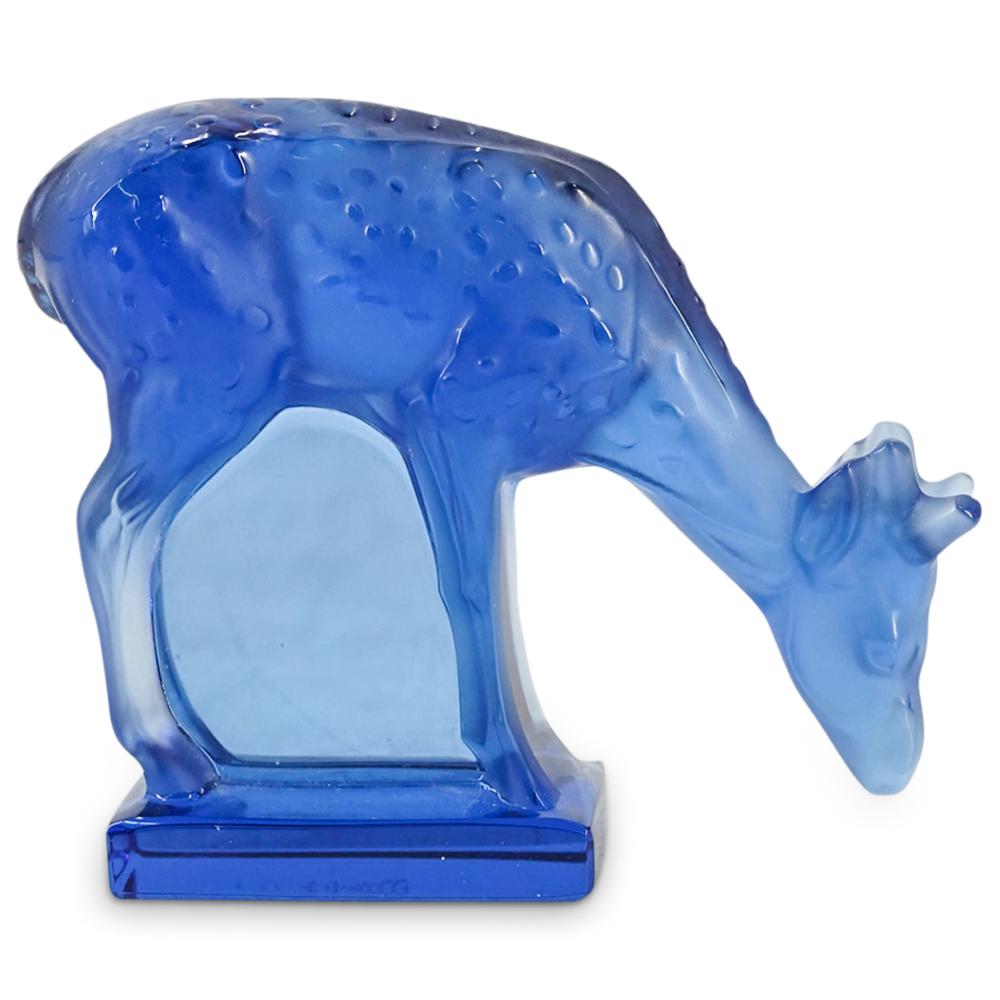 Lalique Crystal Deer Fawn Paperweight Figurine (1 of 1)