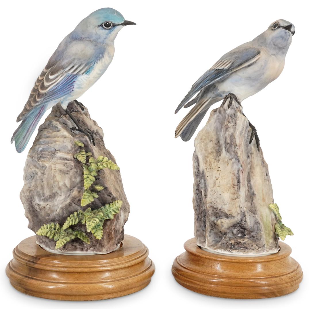 Royal Worcester "Mountain Bluebird" Porcelain Bird Sculpture (1 of 10)