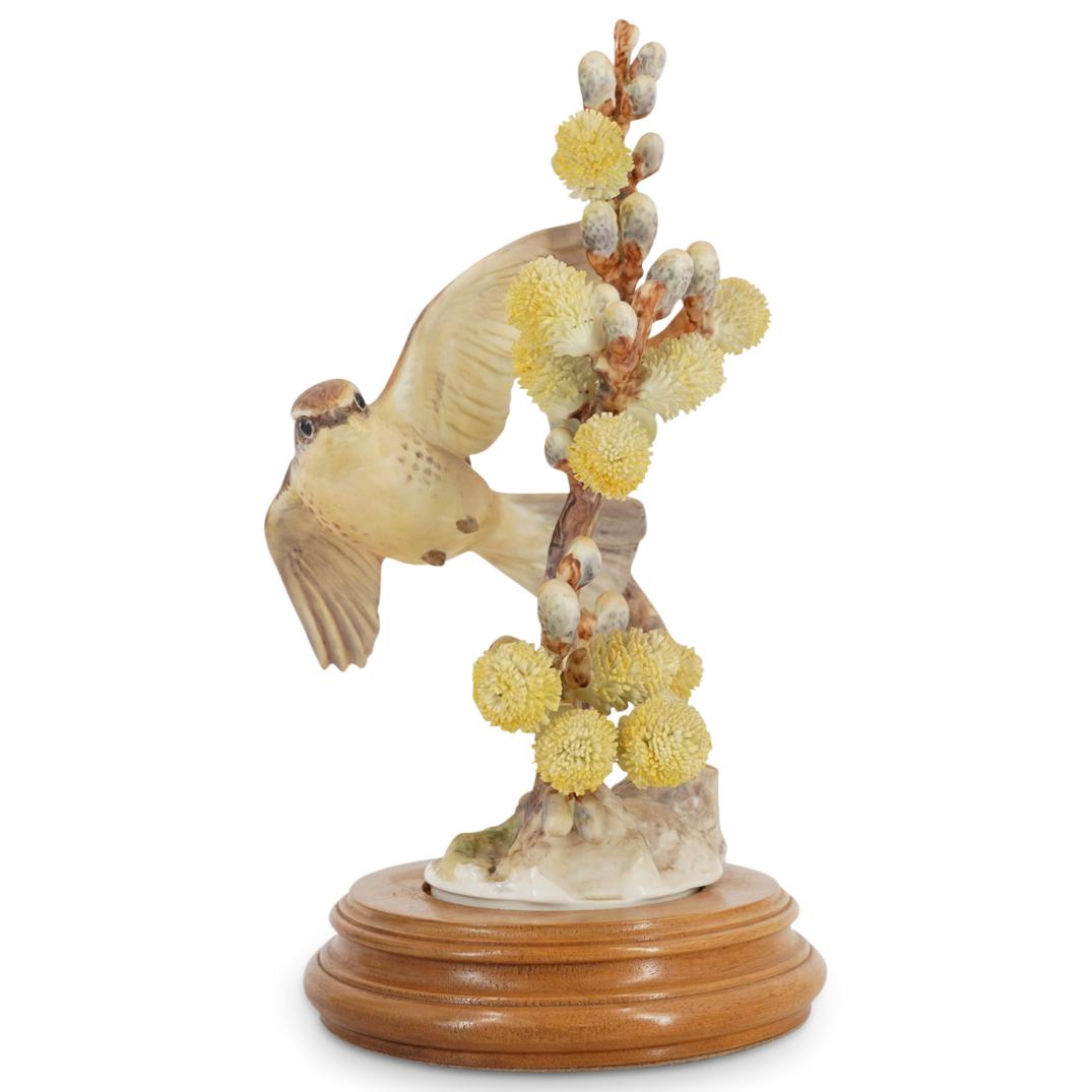 Royal Worcester "Vermillion Flycatcher" Porcelain Bird Sculpture (1 of 9)