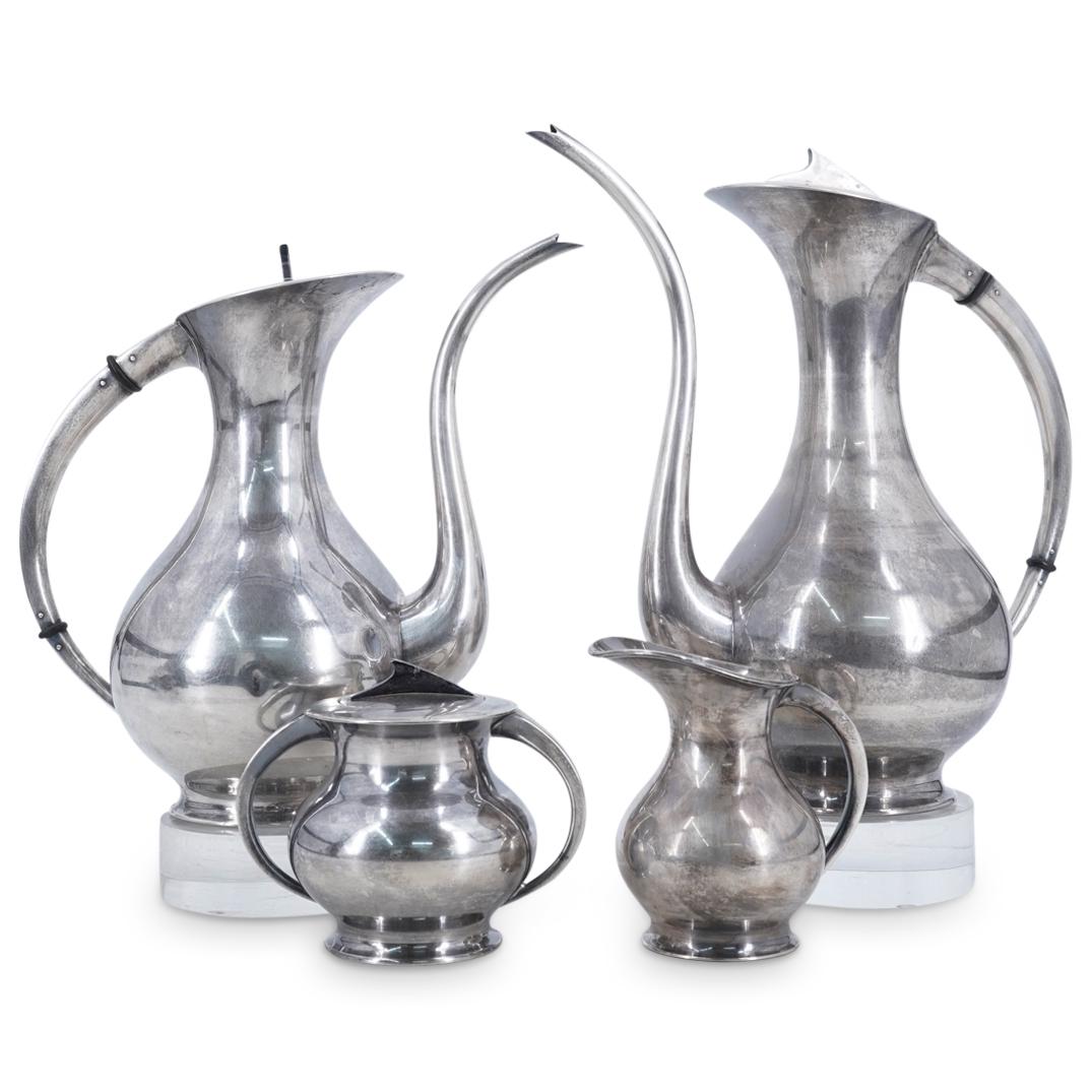 (4Pc) Sterling Silver Miyata Japanese Service Set (1 of 12)