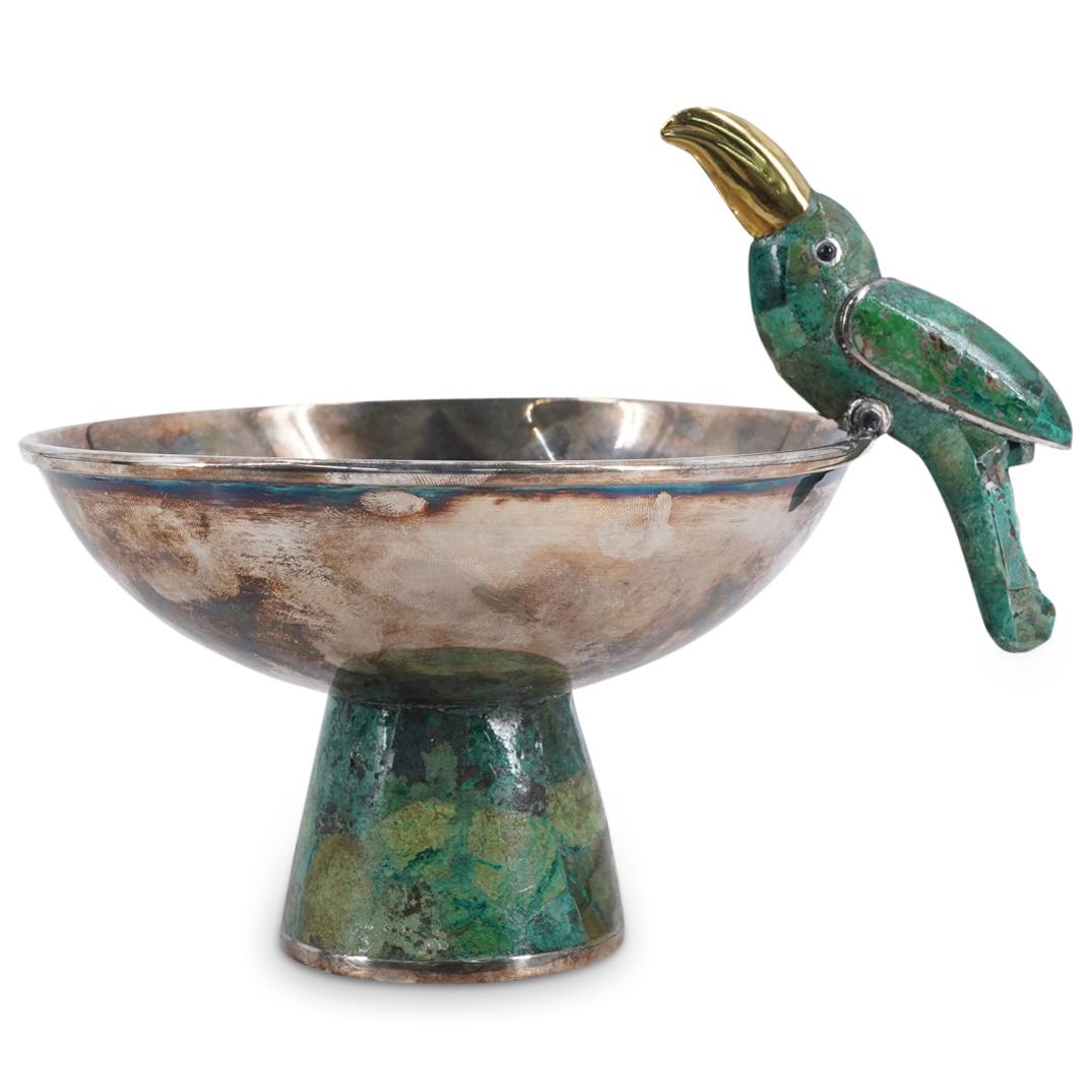 Los Castillo Mexican Silver Plated Bowl (1 of 5)