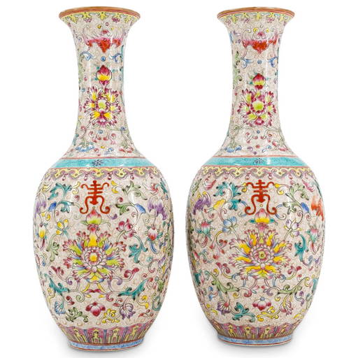 Antique Chinese Porcelain Qing Dynasty Vases