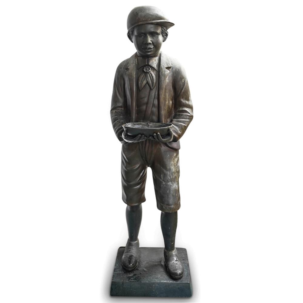 Large Cast Metal Lawn Jockey Sculpture (1 of 12)
