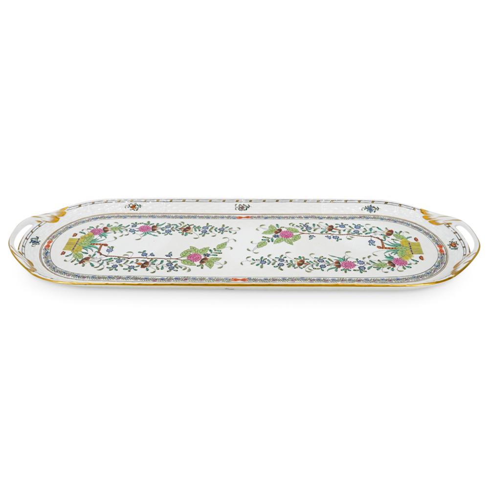 Herend Porcelain "Indian Basket" Serving Tray (1 of 7)