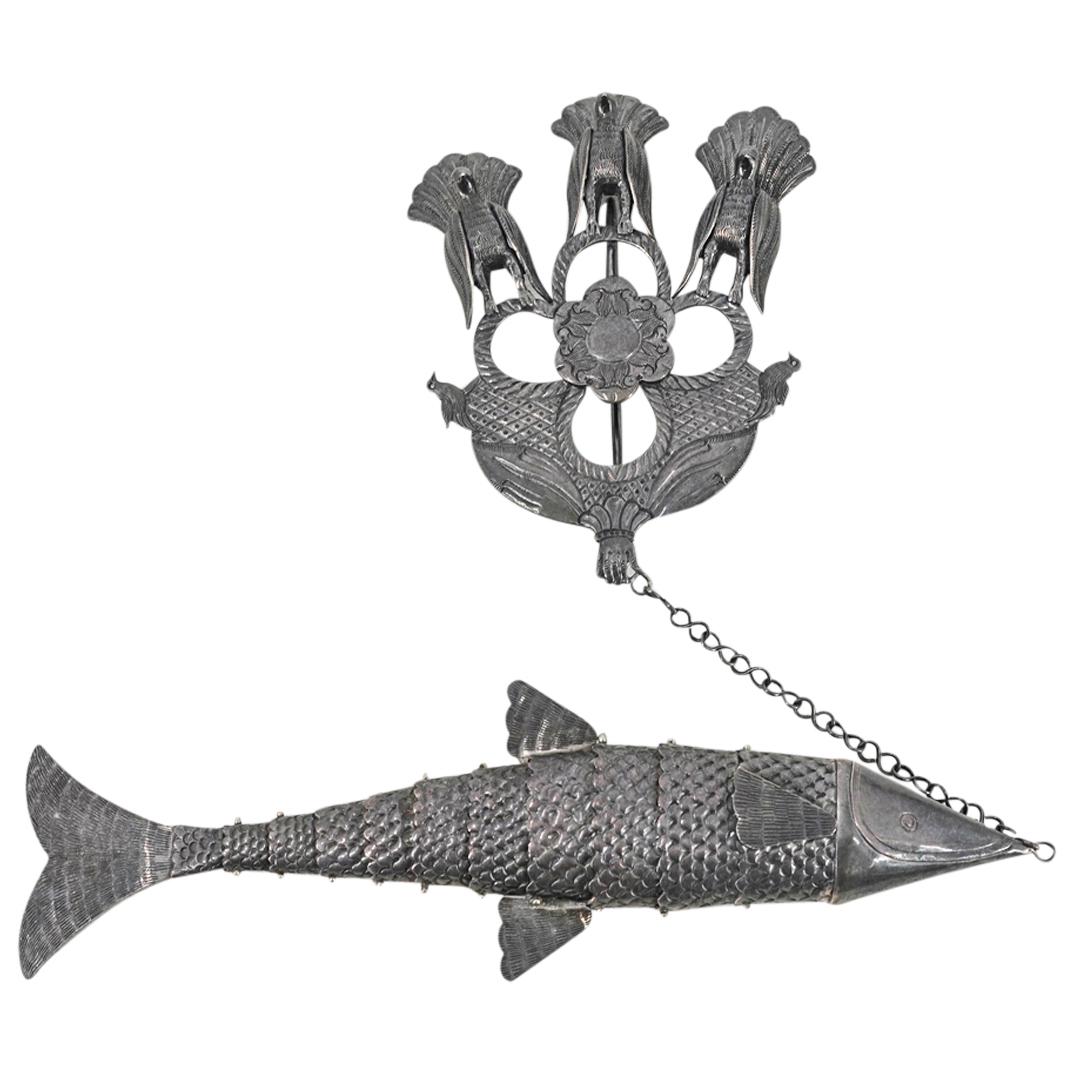 Peruvian Sterling Silver Articulated Fish (1 of 7)