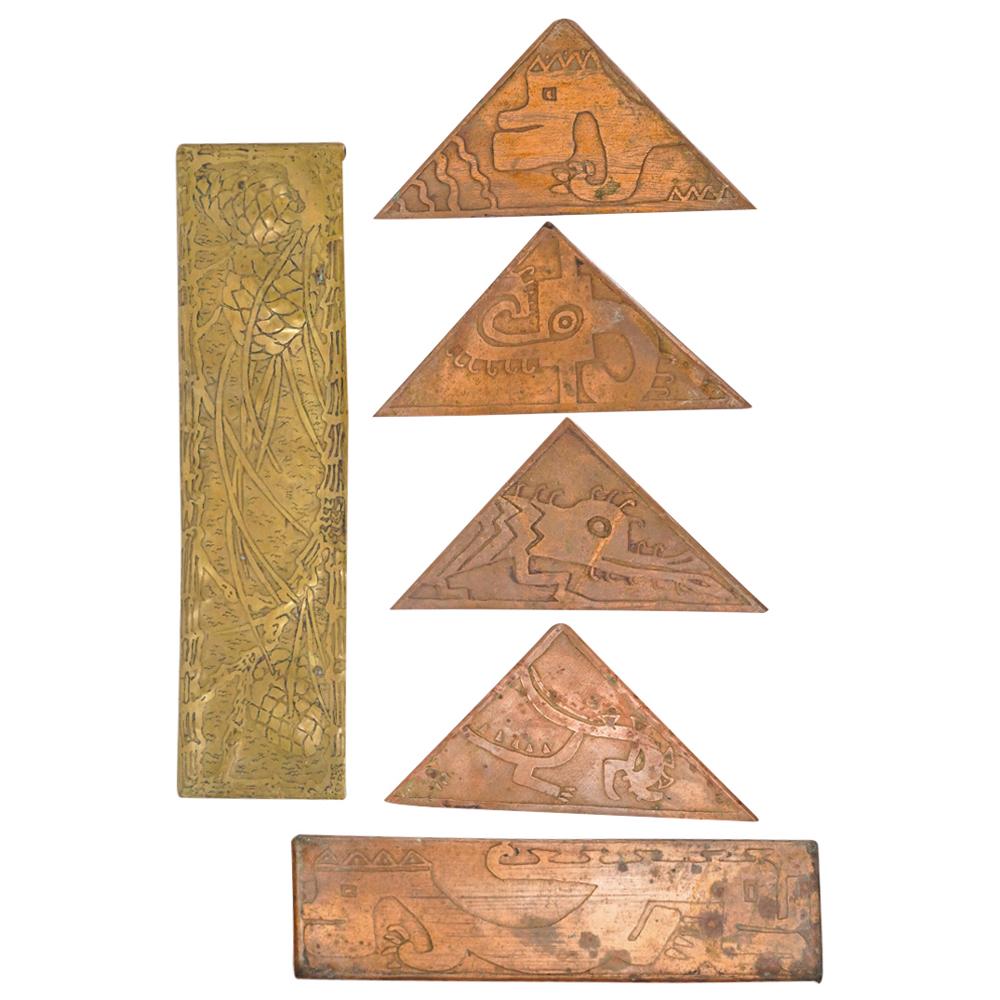 (6Pc) Tiffany Style Desk Set (1 of 13)