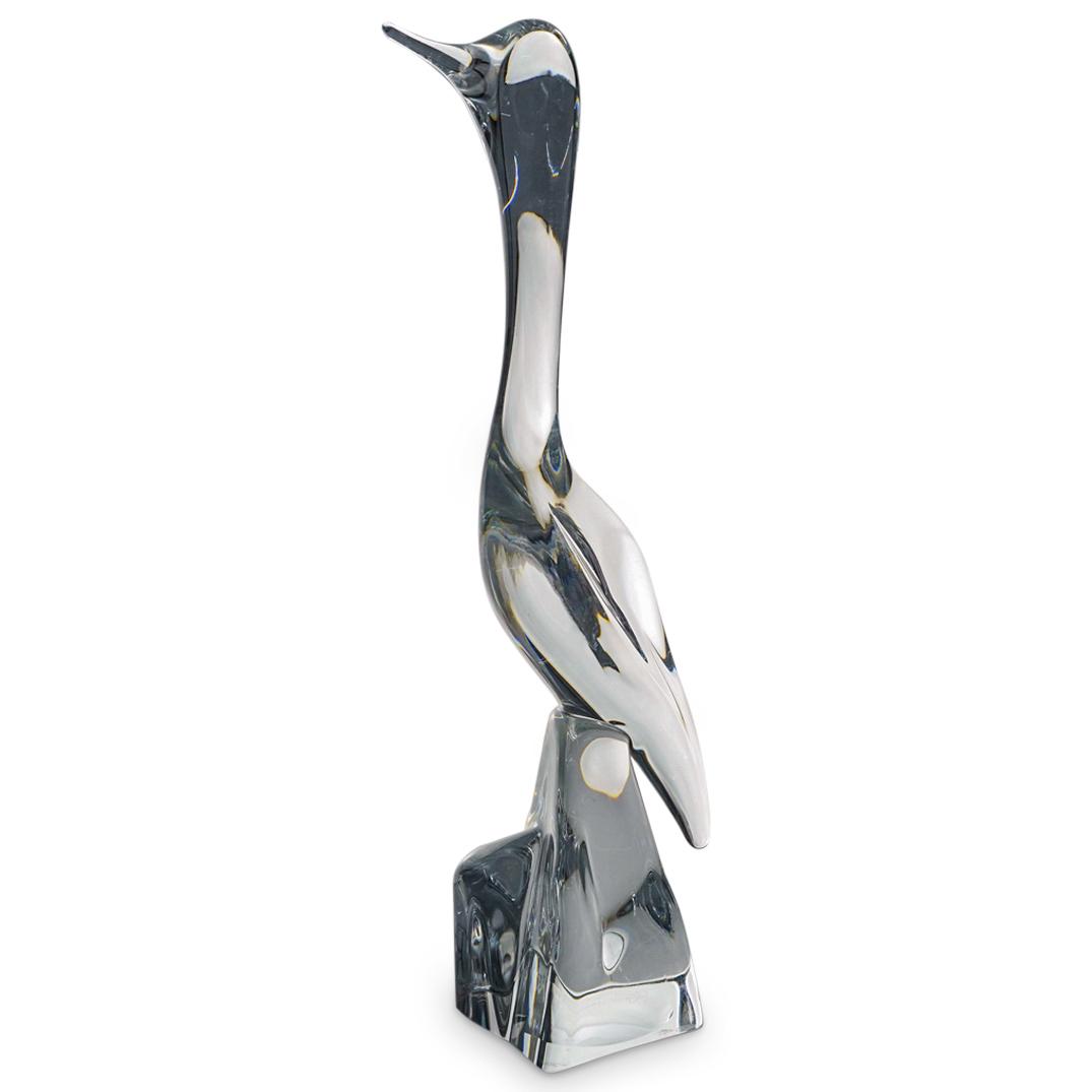 Daum Crystal Glass Bird On Perch (1 of 8)