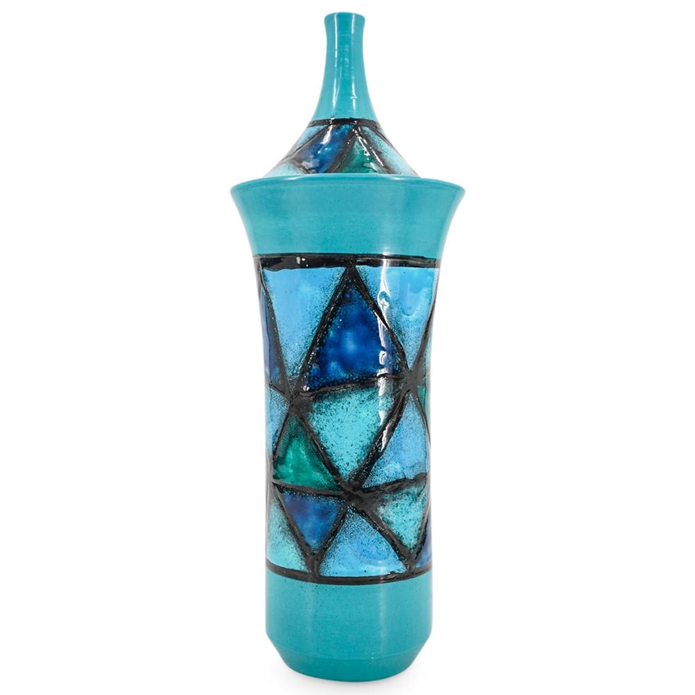 Mid Century Bitossi Italian Ceramic LIdded Vase (1 of 9)