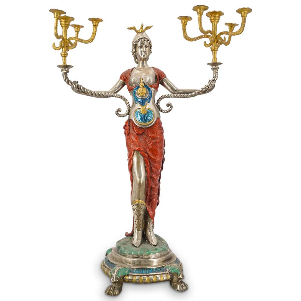 Italian Bronze Figural Candelabra (1 of 17)