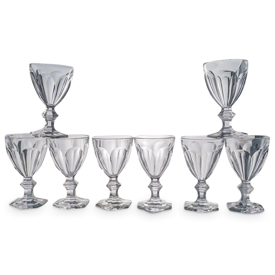 (8 Pc) Baccarat Crystal "Harcourt-Versailles" Water Goblets Grouping Set (1 of 6)