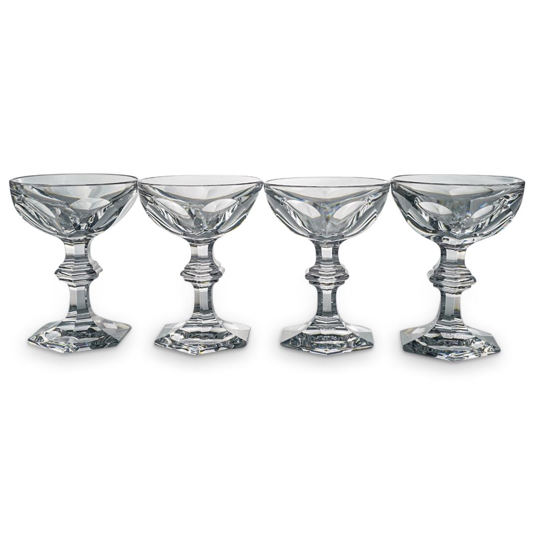 (4 Pc) Baccarat Crystal "Harcourt-Versailles" Champagne/Tall Sherbet Glasses Set (1 of 5)