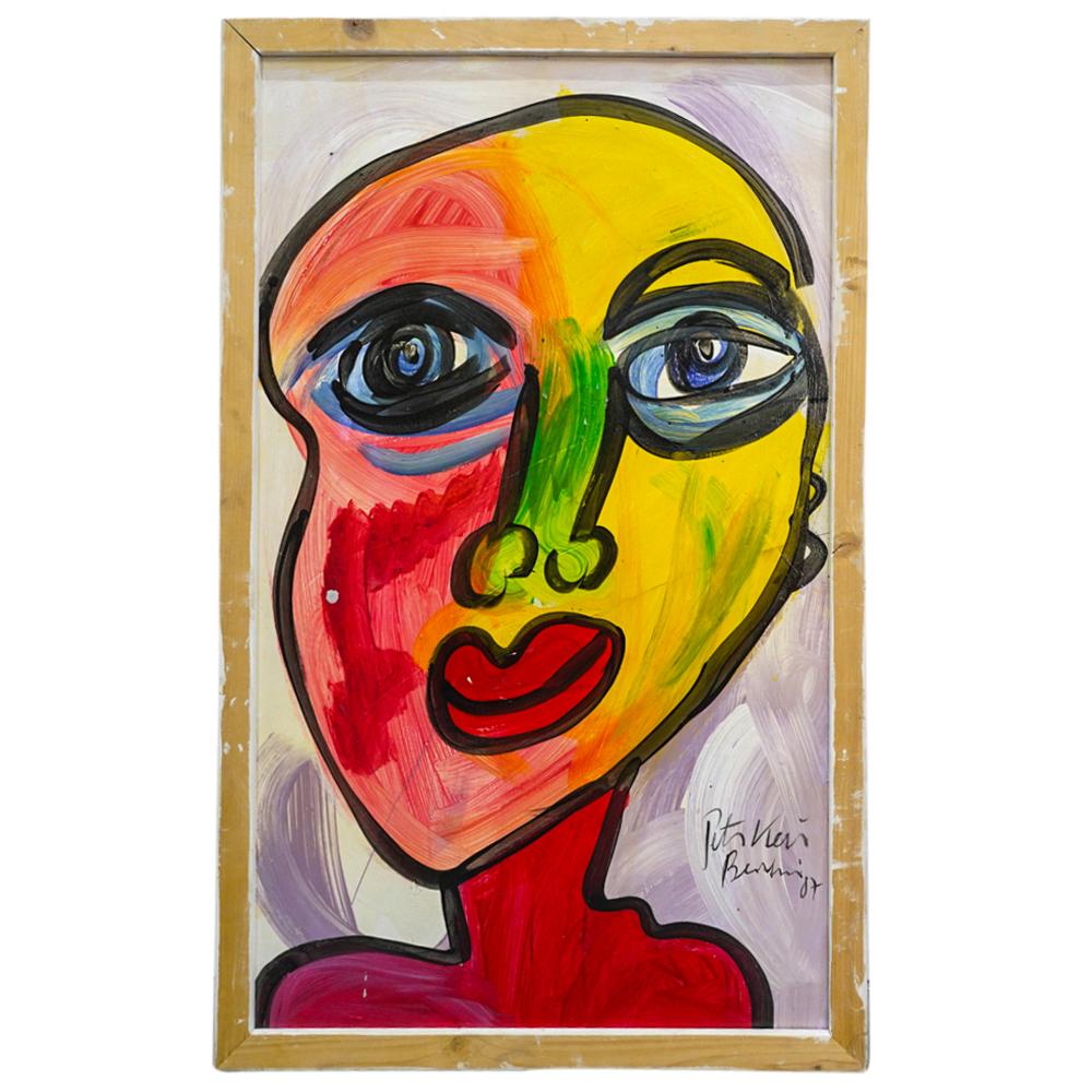 Peter Keil (Germany, 1942) "Shadows Of Content" Abstract Painting (1 of 8)