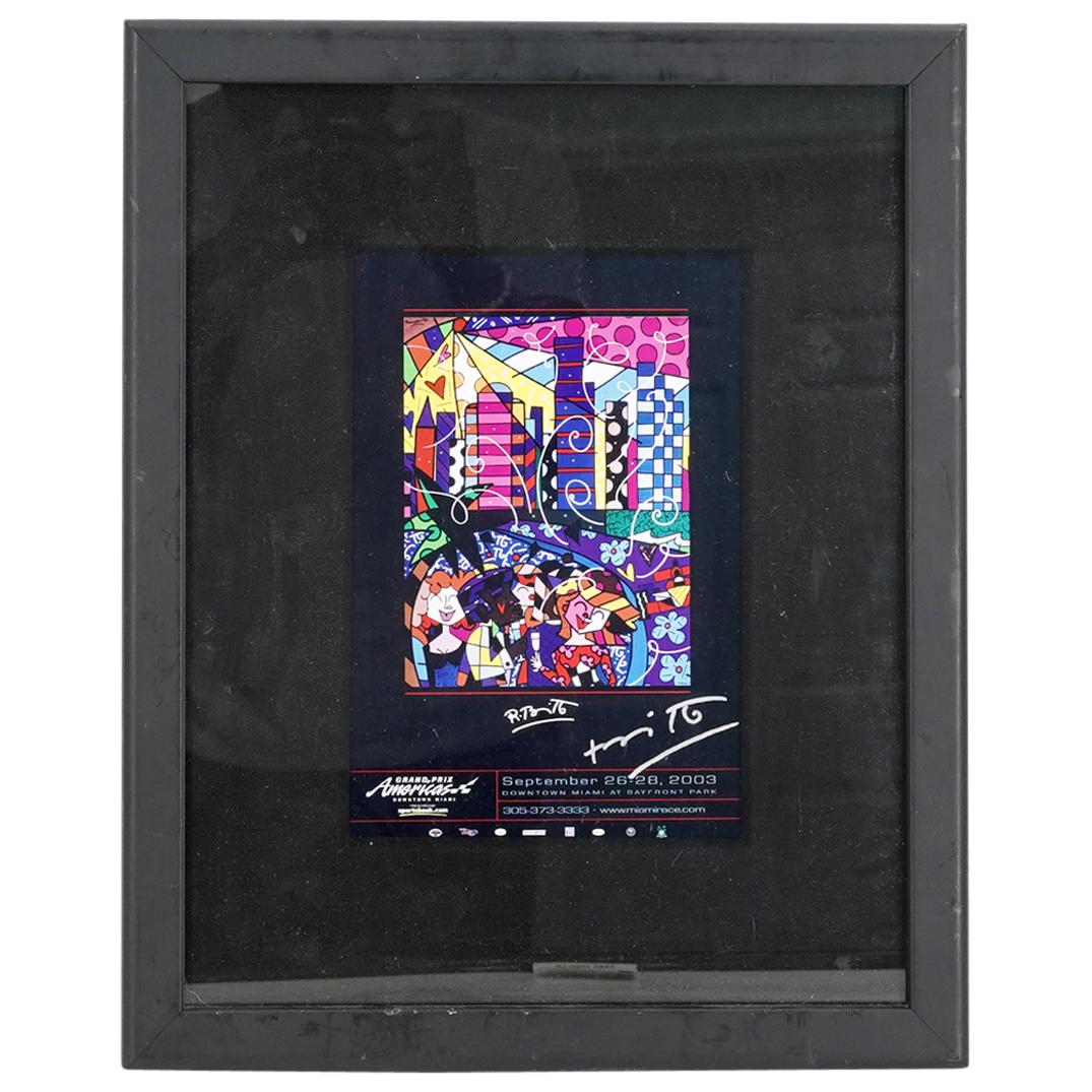 Romero Britto Signed Grand Prix Americas Poster (1 of 4)