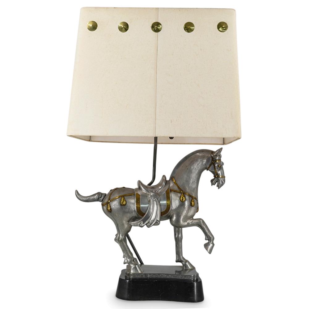 Vintage Tang Style Horse Table Lamp Base (1 of 13)