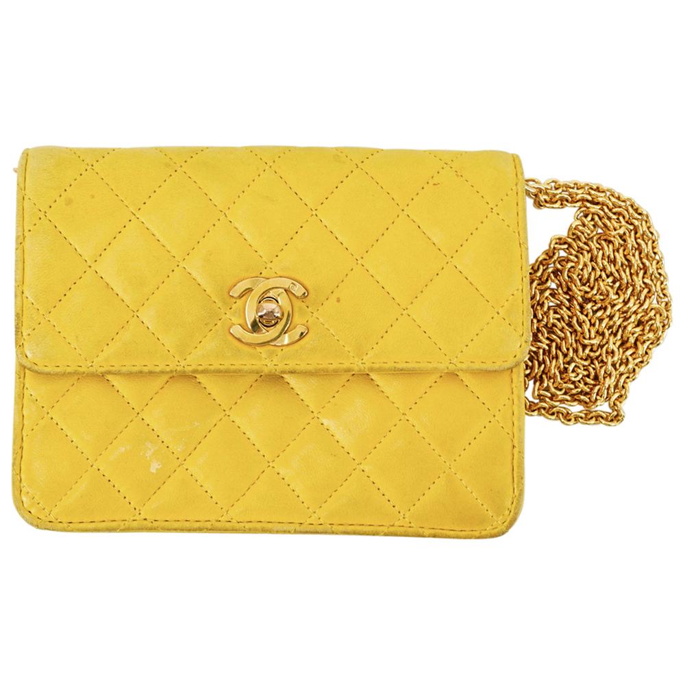 Vintage Chanel Matelasse Leather Mini Flap Shoulder Bag (1 of 7)