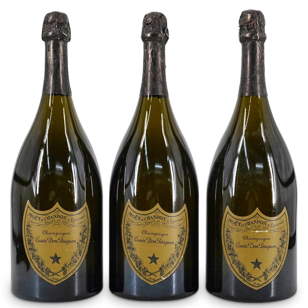 (3 Pc) Moet & Chandon Champagne Dom Perignon Sealed Display Bottles (1 of 5)