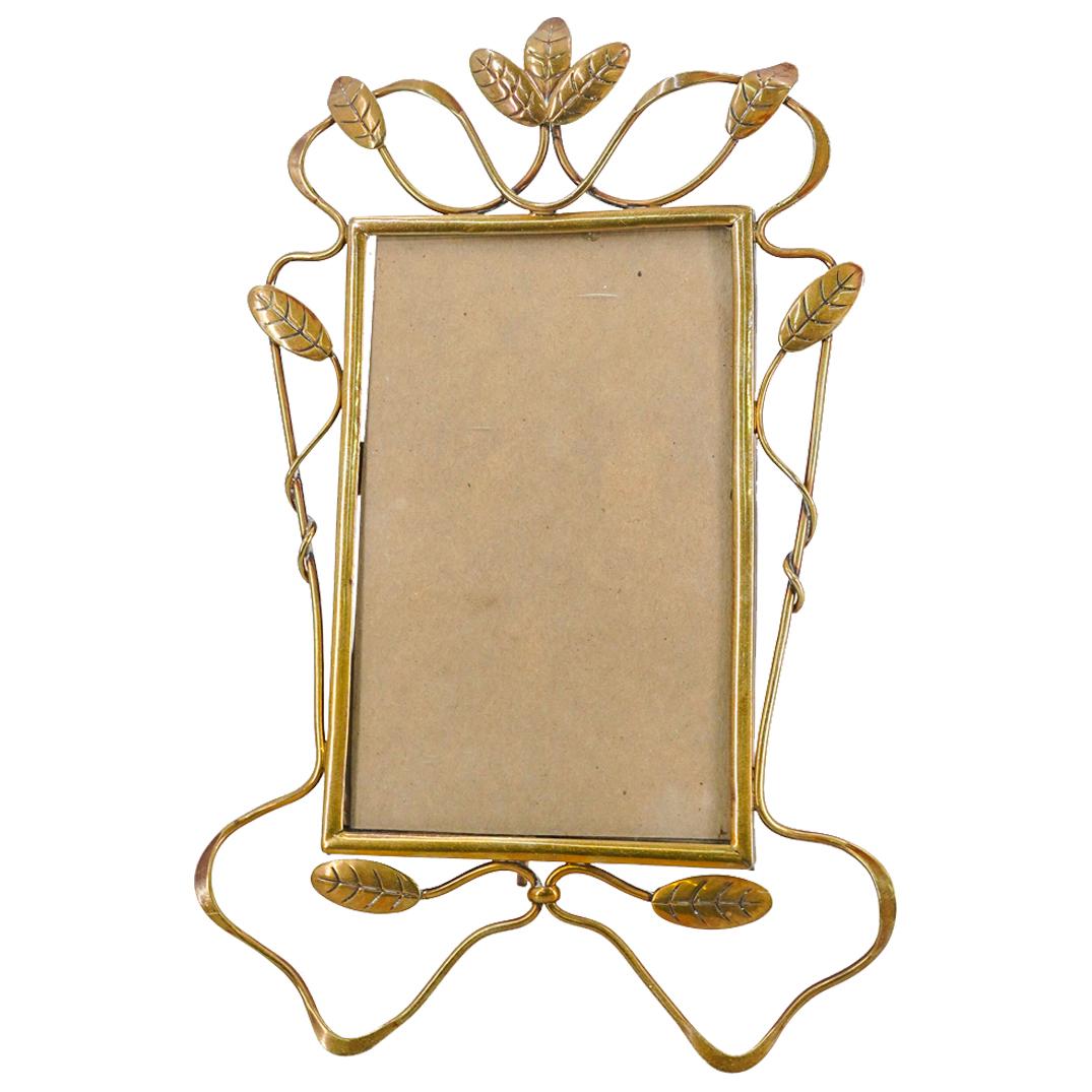 Art Nouveau Brass Ornate Photo Frame (1 of 5)