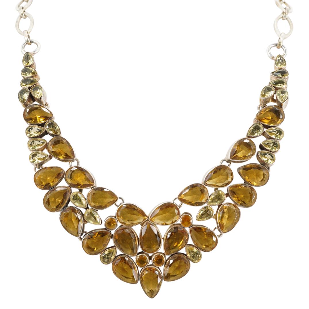 Sterling Silver & Yellow Citrine Necklace (1 of 6)