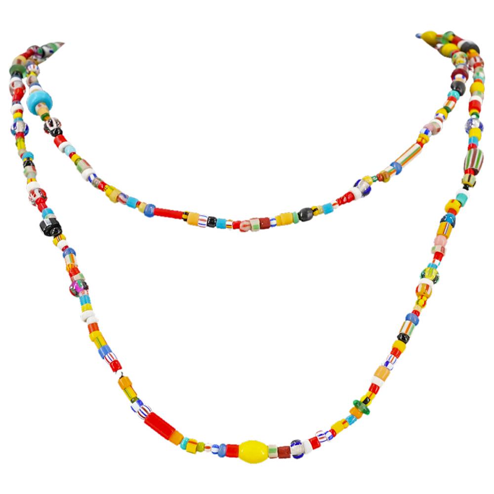 Multi Colored Murano Art Glass Beaded Necklace (1 of 4)
