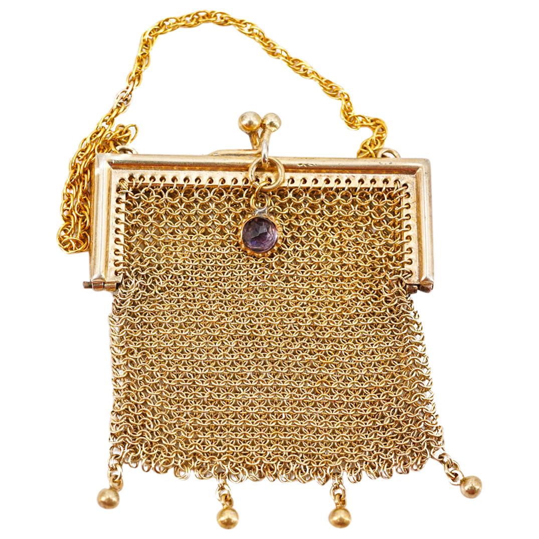 Sterling Silver Filigree Mesh Coin Purse (1 of 4)