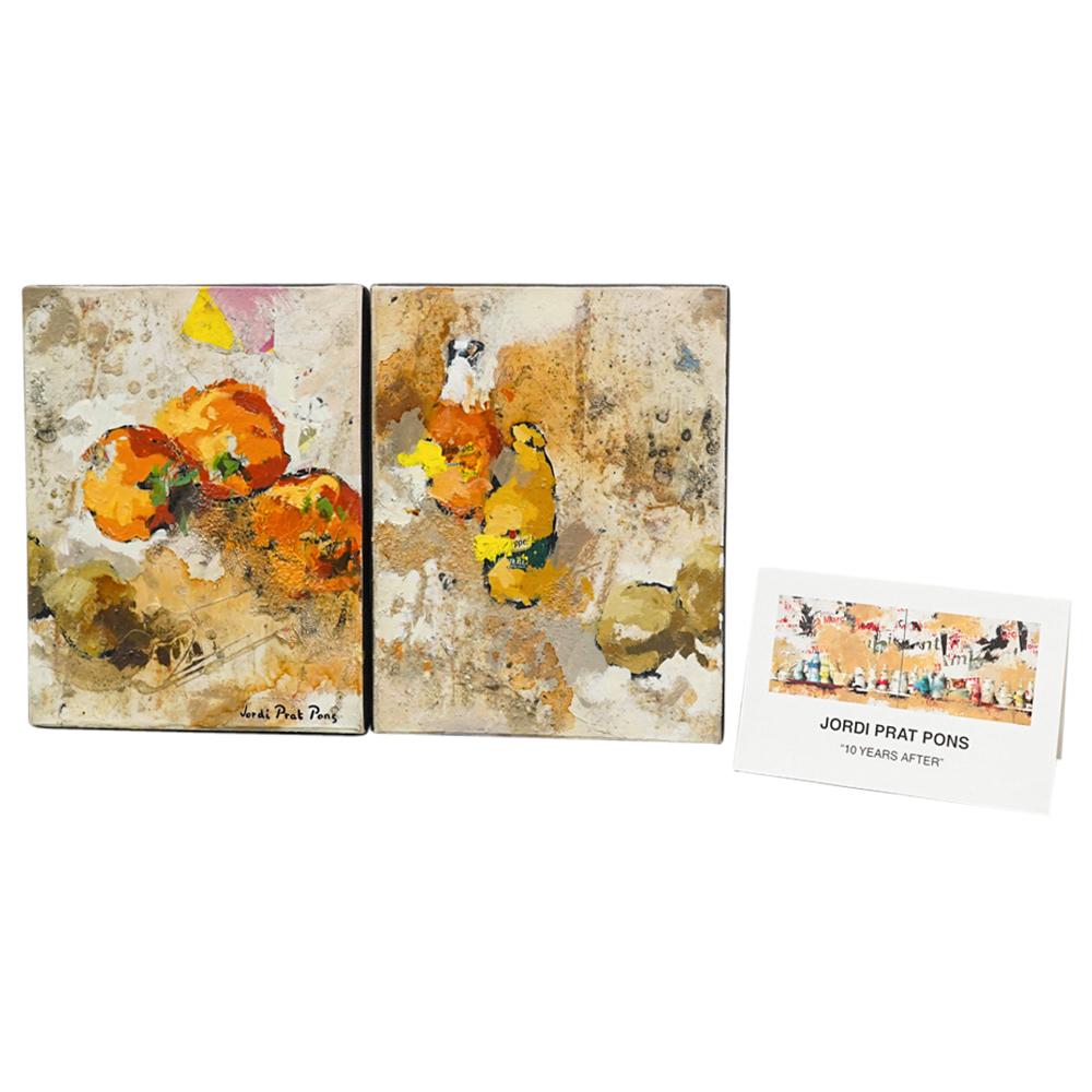 (2 Pc) Jordi Prat Pons (Spanish, 1965) Mixed Media Paintings (1 of 11)