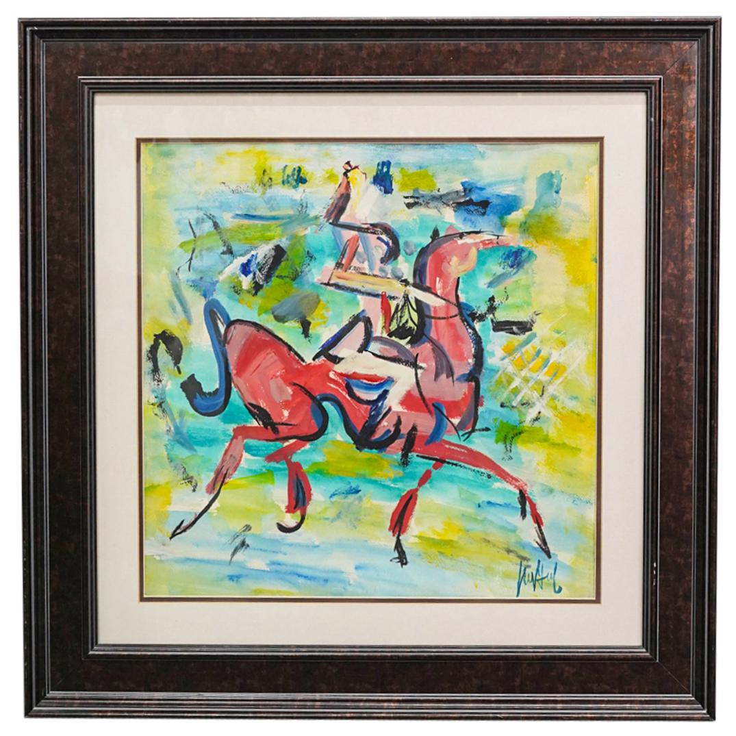 Gen Paul (French, 1895) Gouache Painting On Paper (1 of 9)