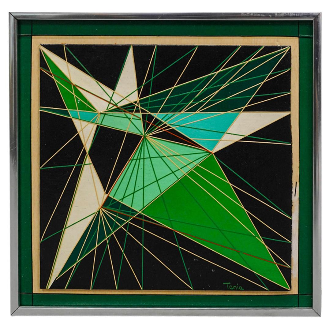 Tania Kleid (20th Cent.) Acrylic Painting On Board (1 of 6)