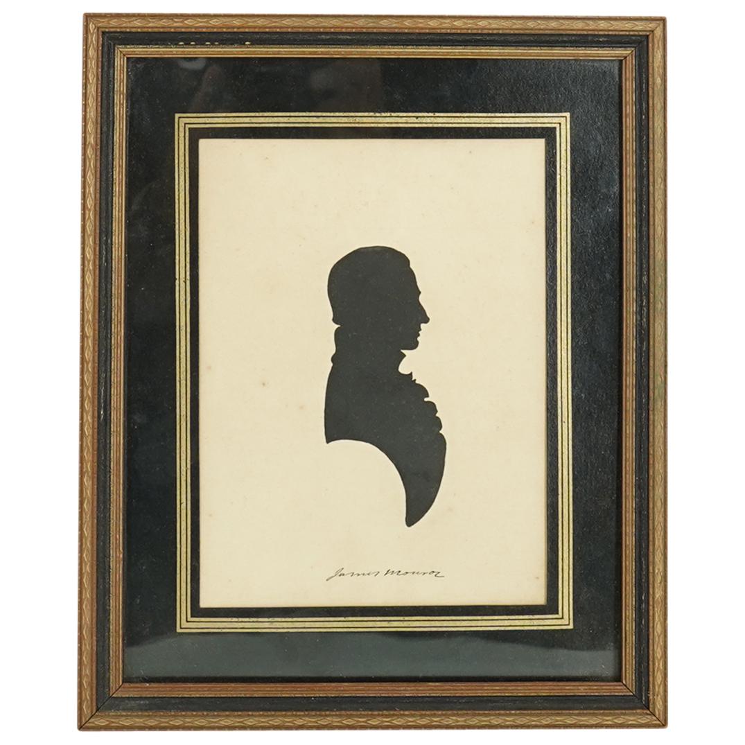Antique James Monroe Silhouette Lithograph (1 of 3)