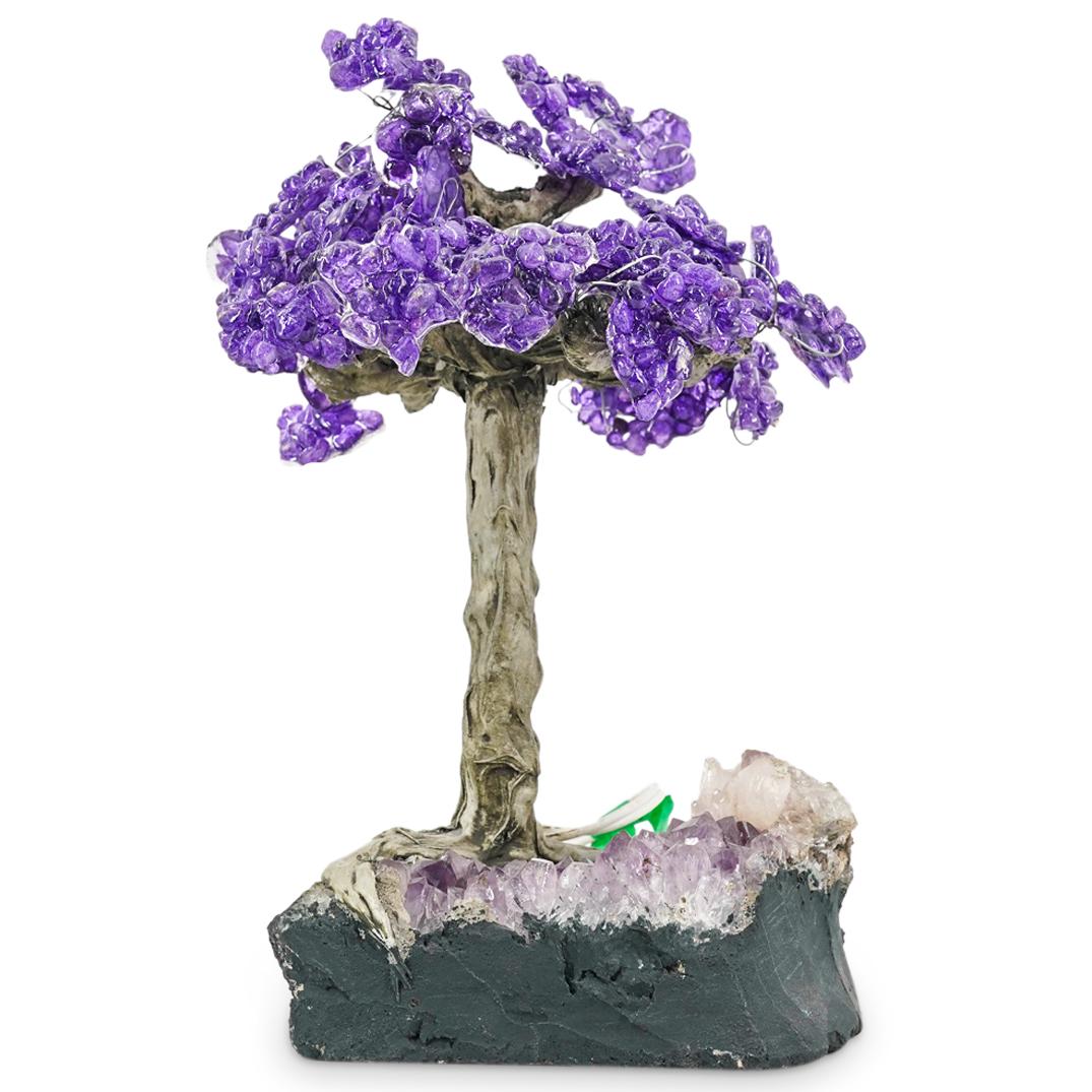 Amethyst & Quartz Crystal Tree Table Lamp (1 of 4)