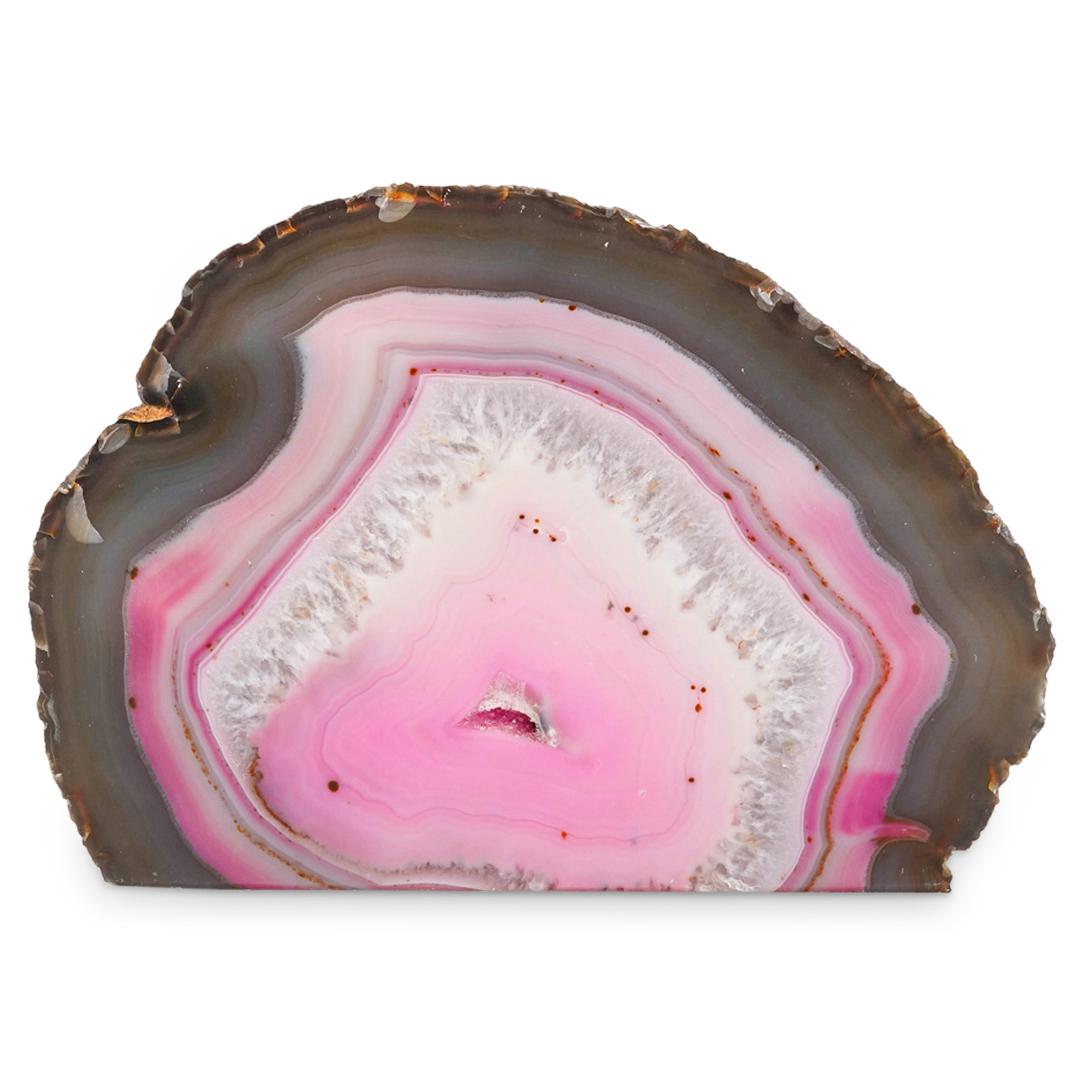 Agate Geode Pink Gemstone (1 of 6)