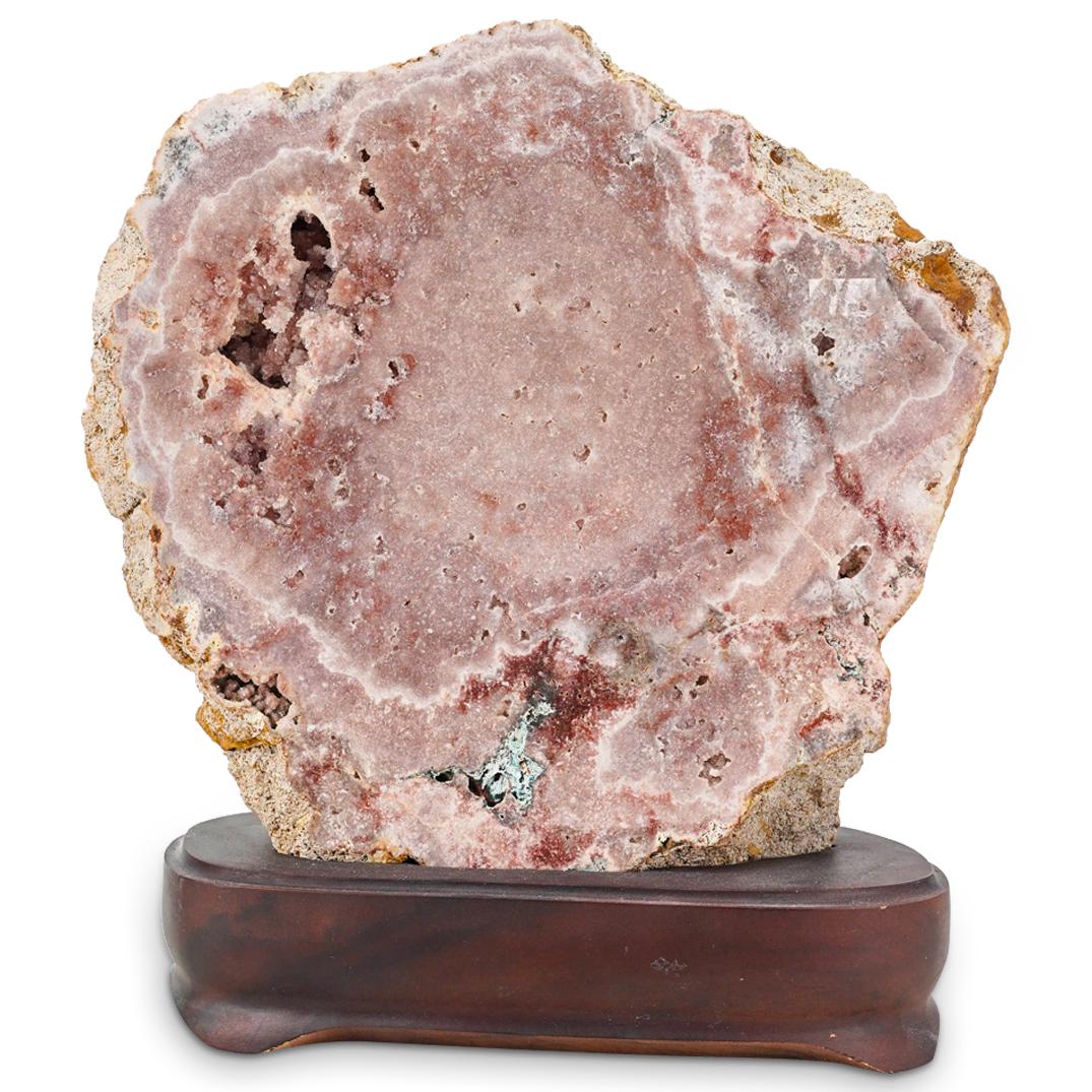 Large Geode Natural Gemstone Slice On Base (1 of 6)