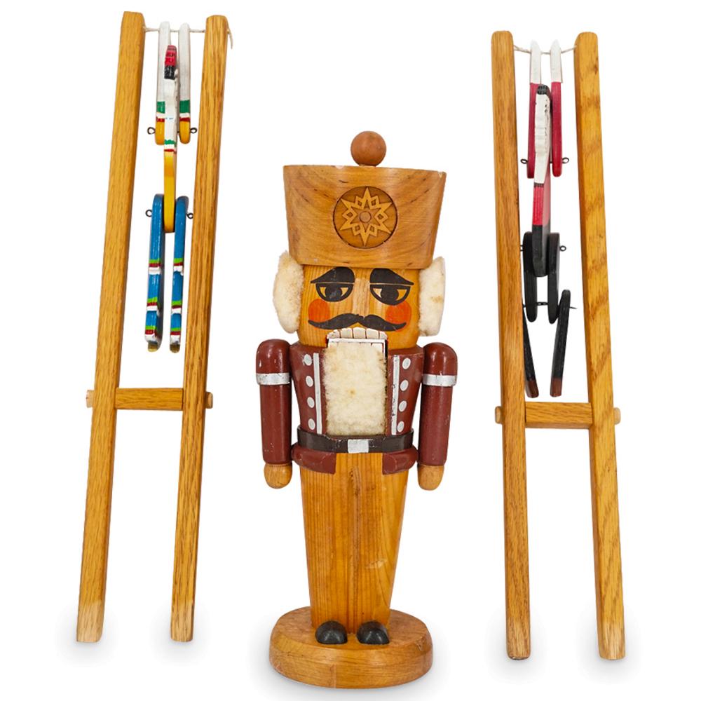 (3 Pc) Vintage German Carved Wooden Toys (1 of 17)