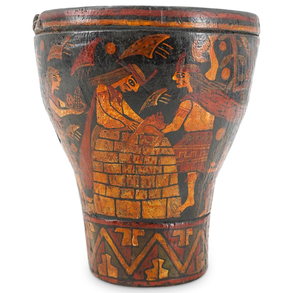 Peruvian Pre-Columbian Wari Kero Drinking Vessel Cup (1 of 5)